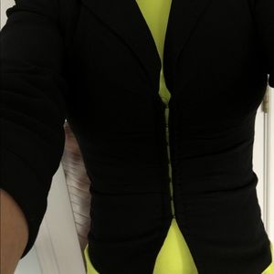 Black, hook eye blazer